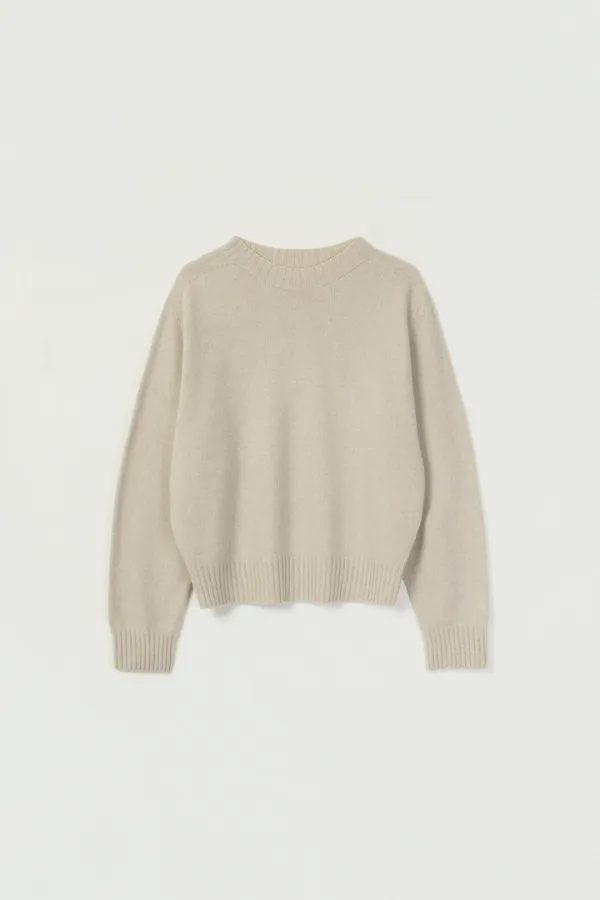 YAVIN WOOL ROUND KNIT_BEIGE