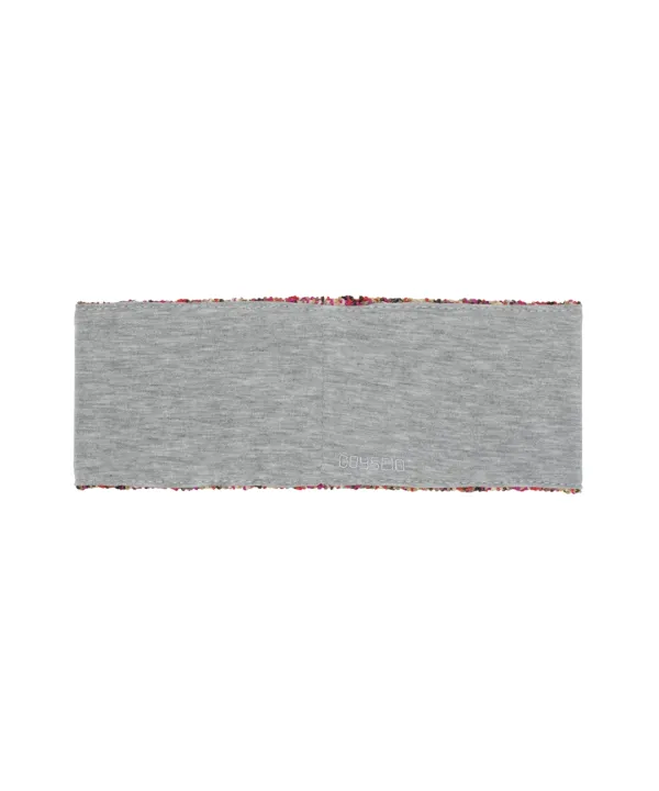REVERSIBLE HAIR BAND MELANGE GREY