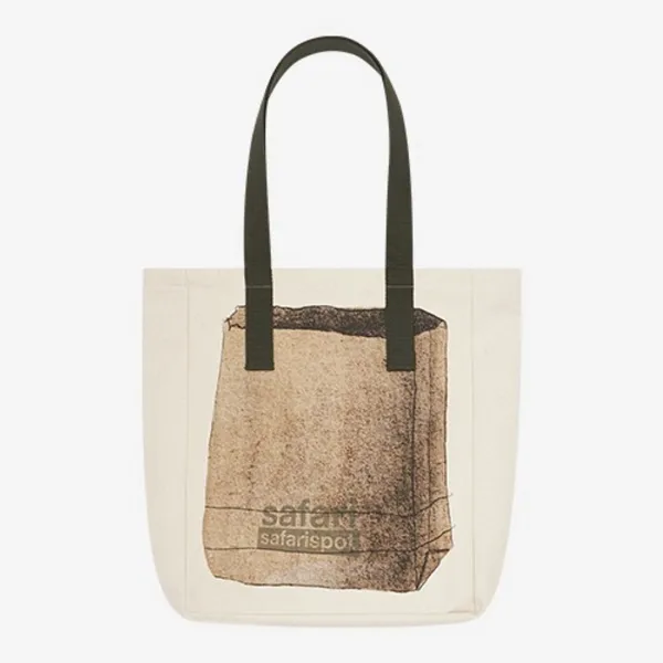 Fake Paper Bread Eco Bag (Ivory)