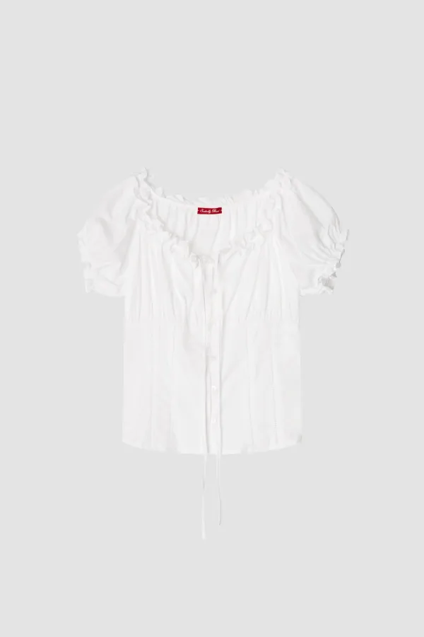 5th) Thea White Blouse
