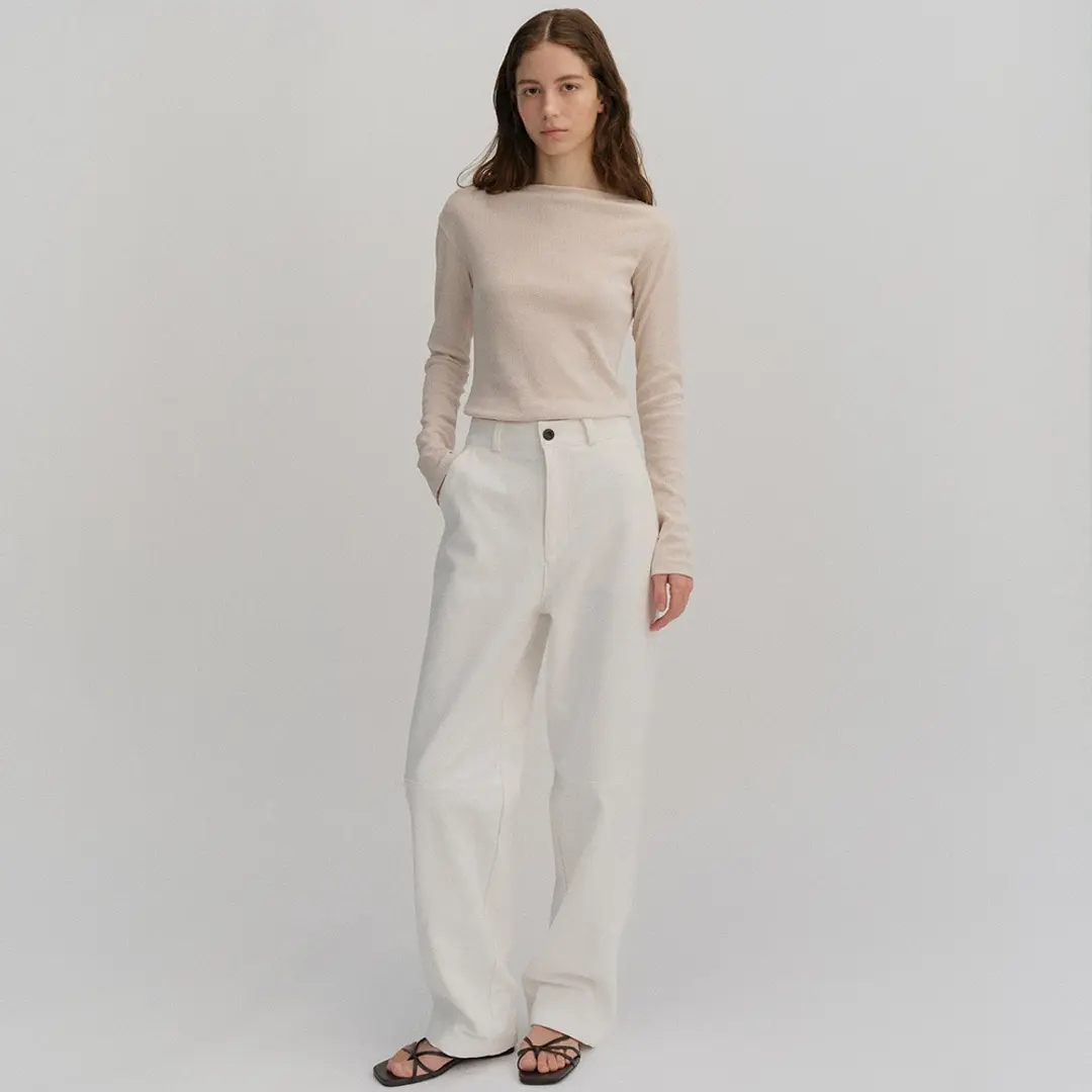 베이오드 Oxford cotton pants_ivory 상품 이미지 2