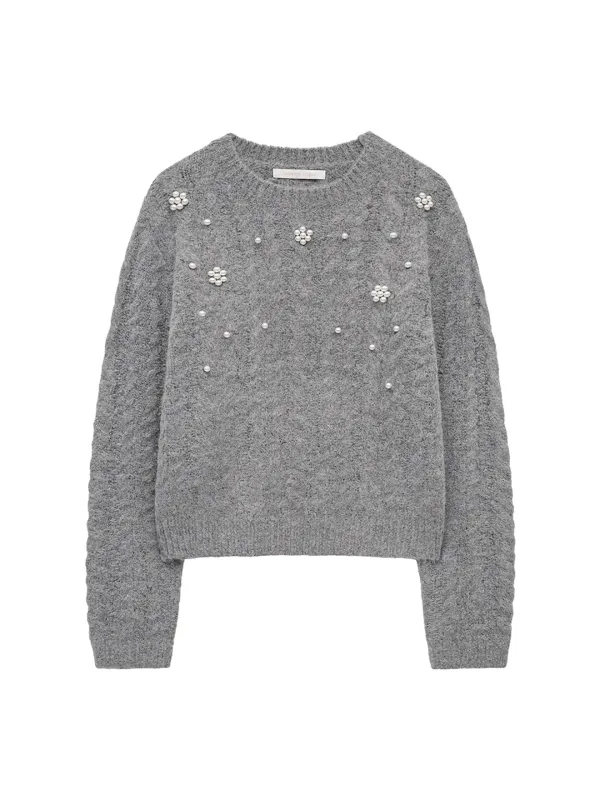 PEARL POINT PULLOVER (GREY)