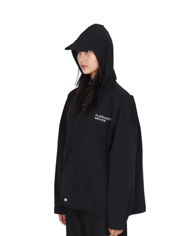 [PLZPROJECT]P.P SERVICE WIND JACKET, BLACK