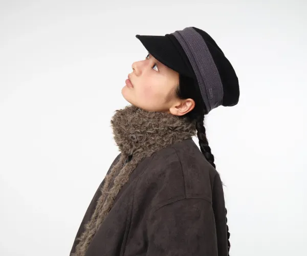 HAIRY SUEDE MUSTANG JACKET CHARCOAL
