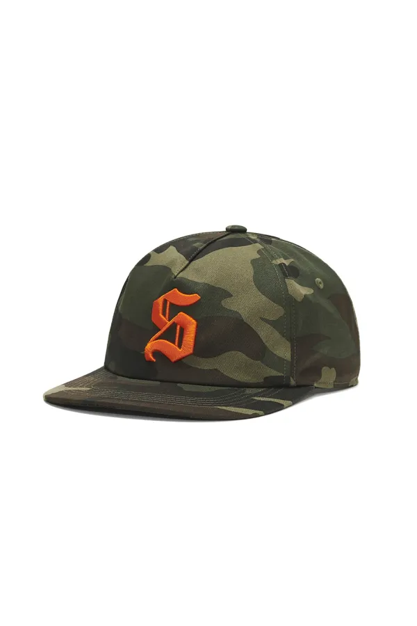 S SYMBOL BALL CAP, CAMO