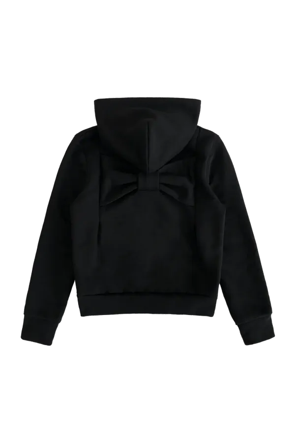 BOW HOODIE (BLACK)