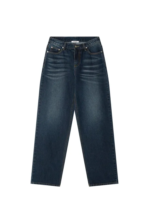 LOW RISE LOOSE-FIT JEANS (LIGHT BLUE)