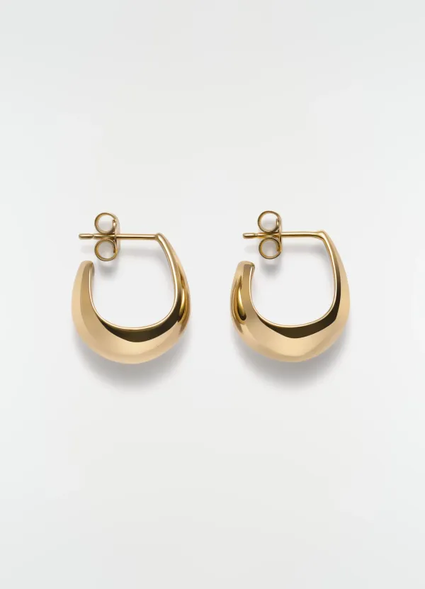 CURVED MINI DROP EARRINGS IN VERMEIL