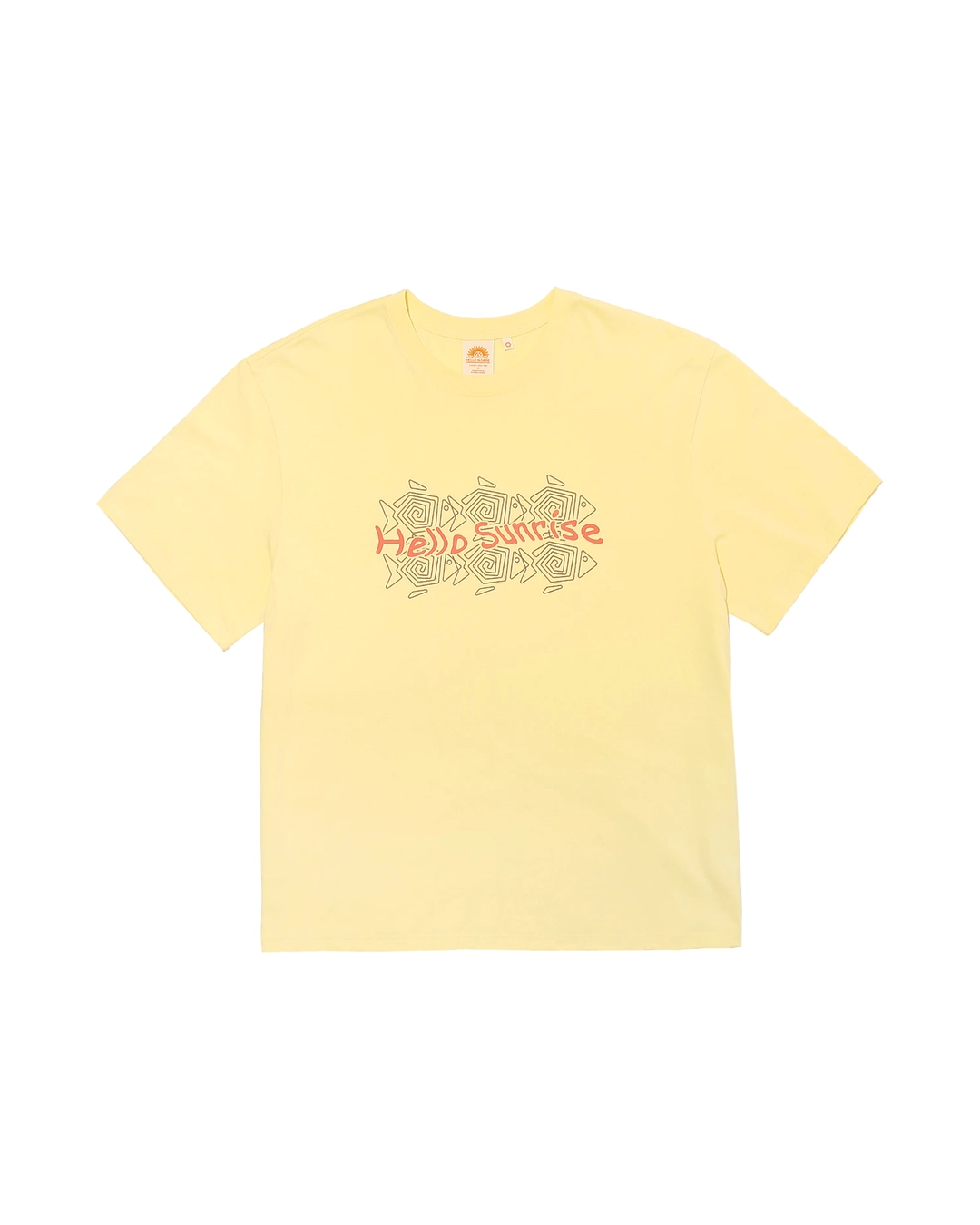 헬로선라이즈 HS Six Fish Tee _Light Yellow 상품 이미지 2