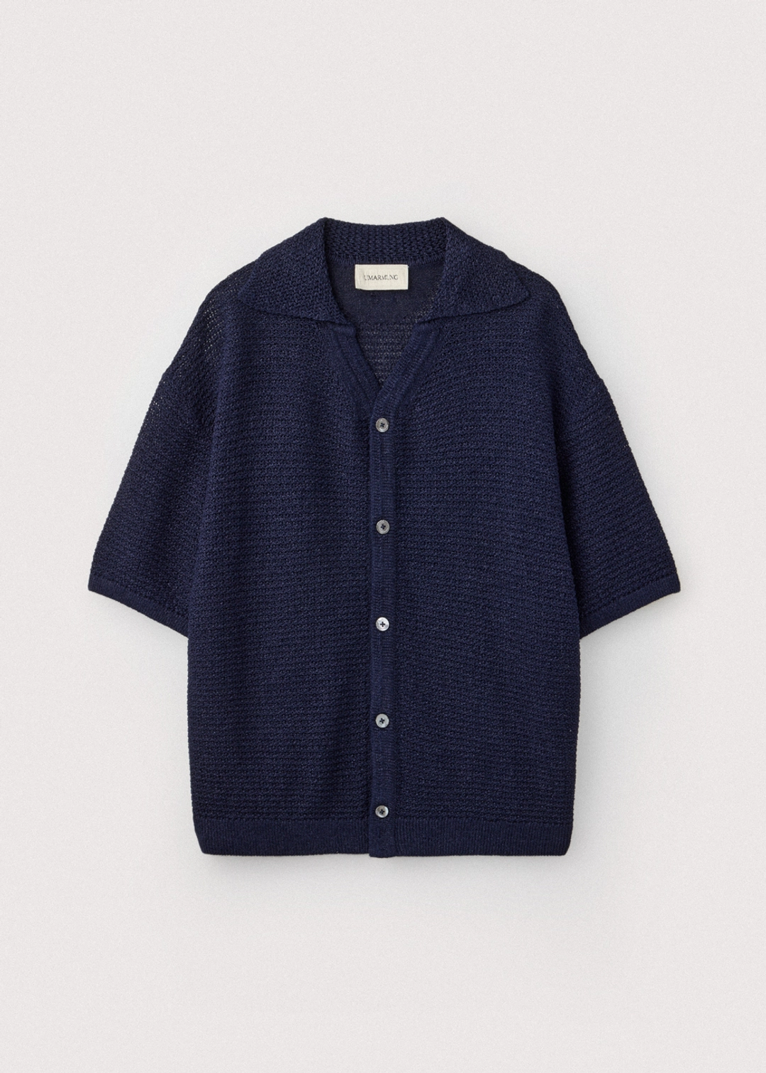 우마뭉 Japanese paper yarn crochet shirts_Deep sea 상품 이미지 1
