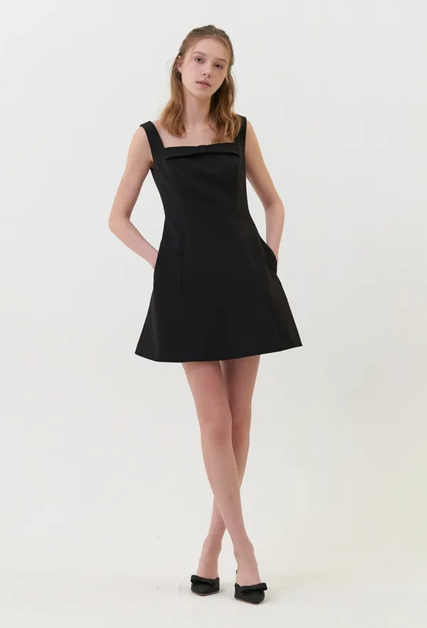 Marina Ribbon Mini One-piece (Black)