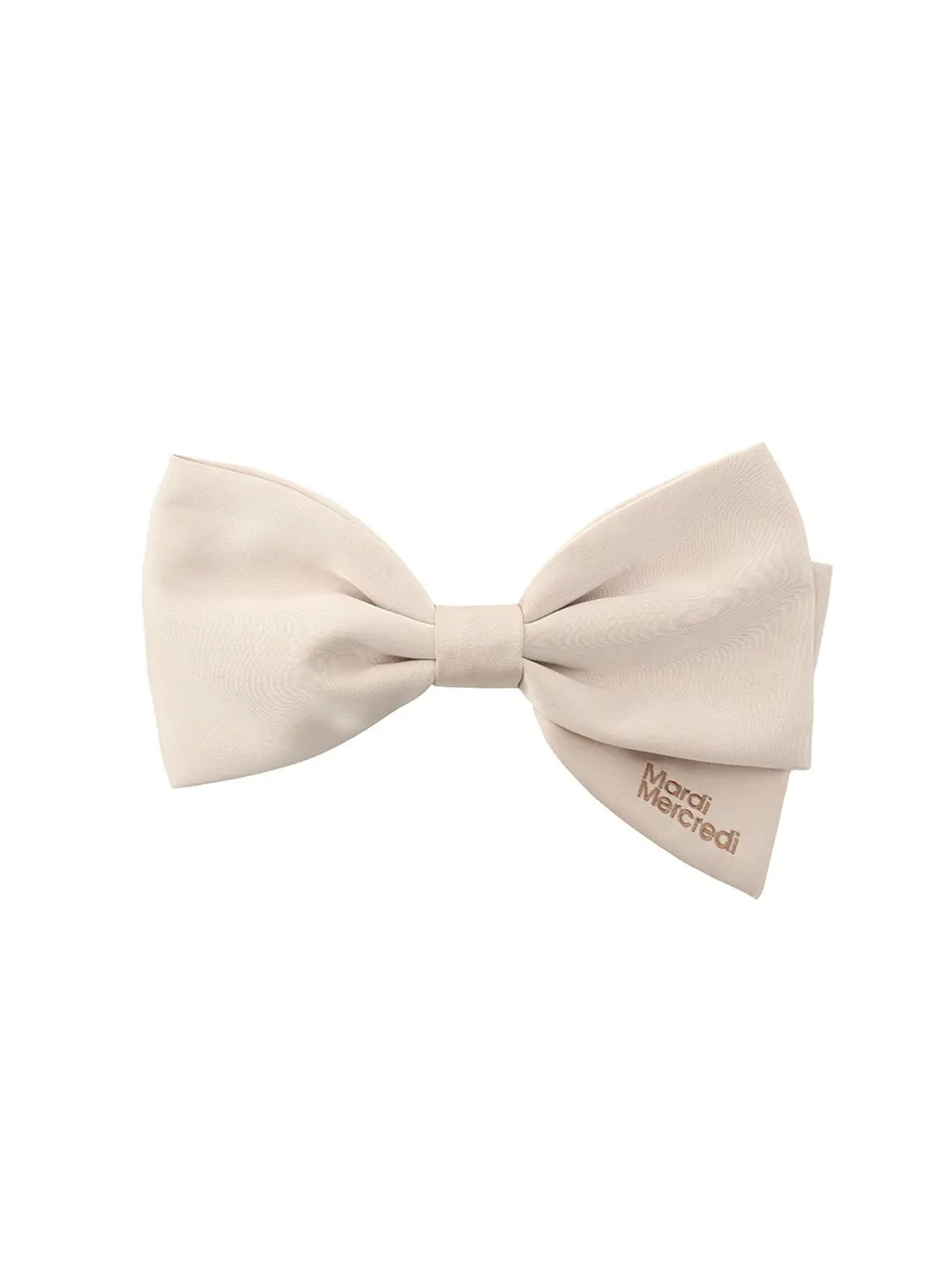 마르디 메크르디 SILK BOW HAIR CLIP_LIGHTBEIGE 상품 이미지 2