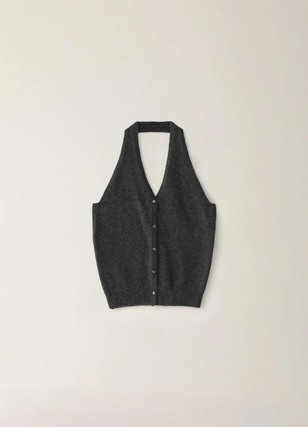 페블엠 Sally Halter Knit Vest - Charcoal 상품 이미지 1