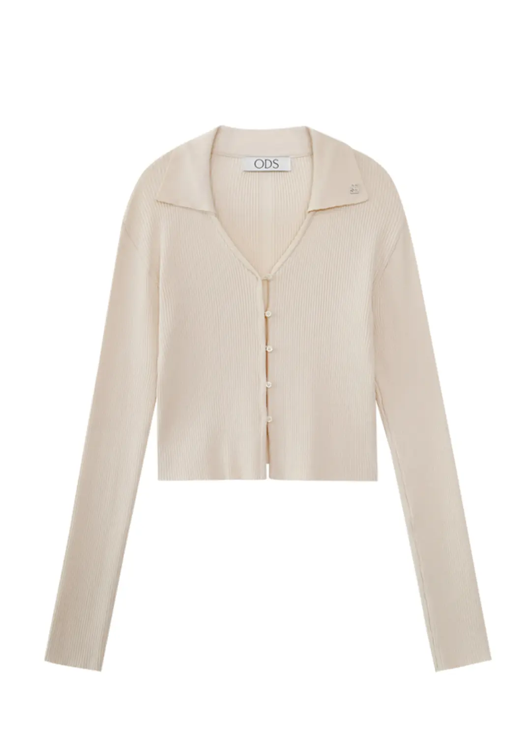 LEAF BUTTON CARDIGAN (BUTTER)