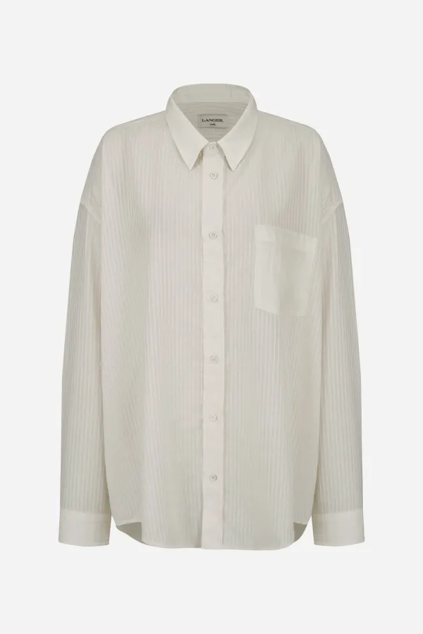 25SS shining stripe texture shirt