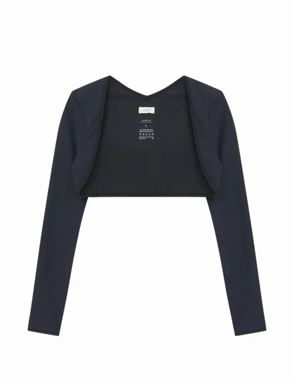 RIBBED CARDIGAN_BLACK_2차
