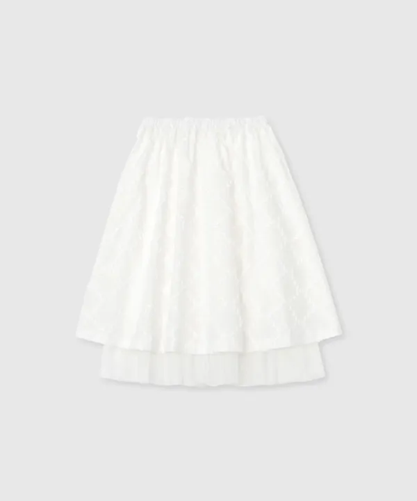 Flower skirt (White)