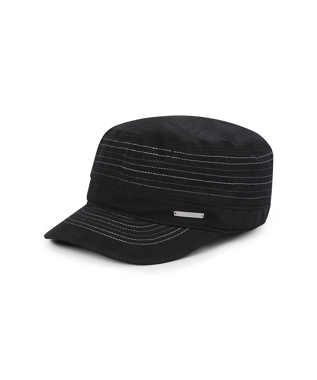 미세키서울 Stitch work cap BLACK 상품 이미지 2