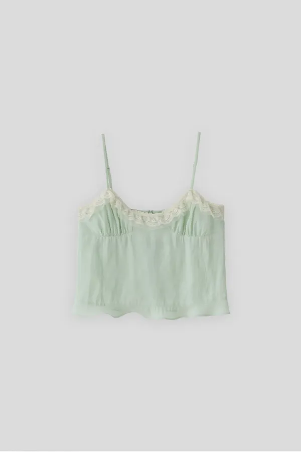 (4th re-stock) T/T Ornate lace bustier (mint)