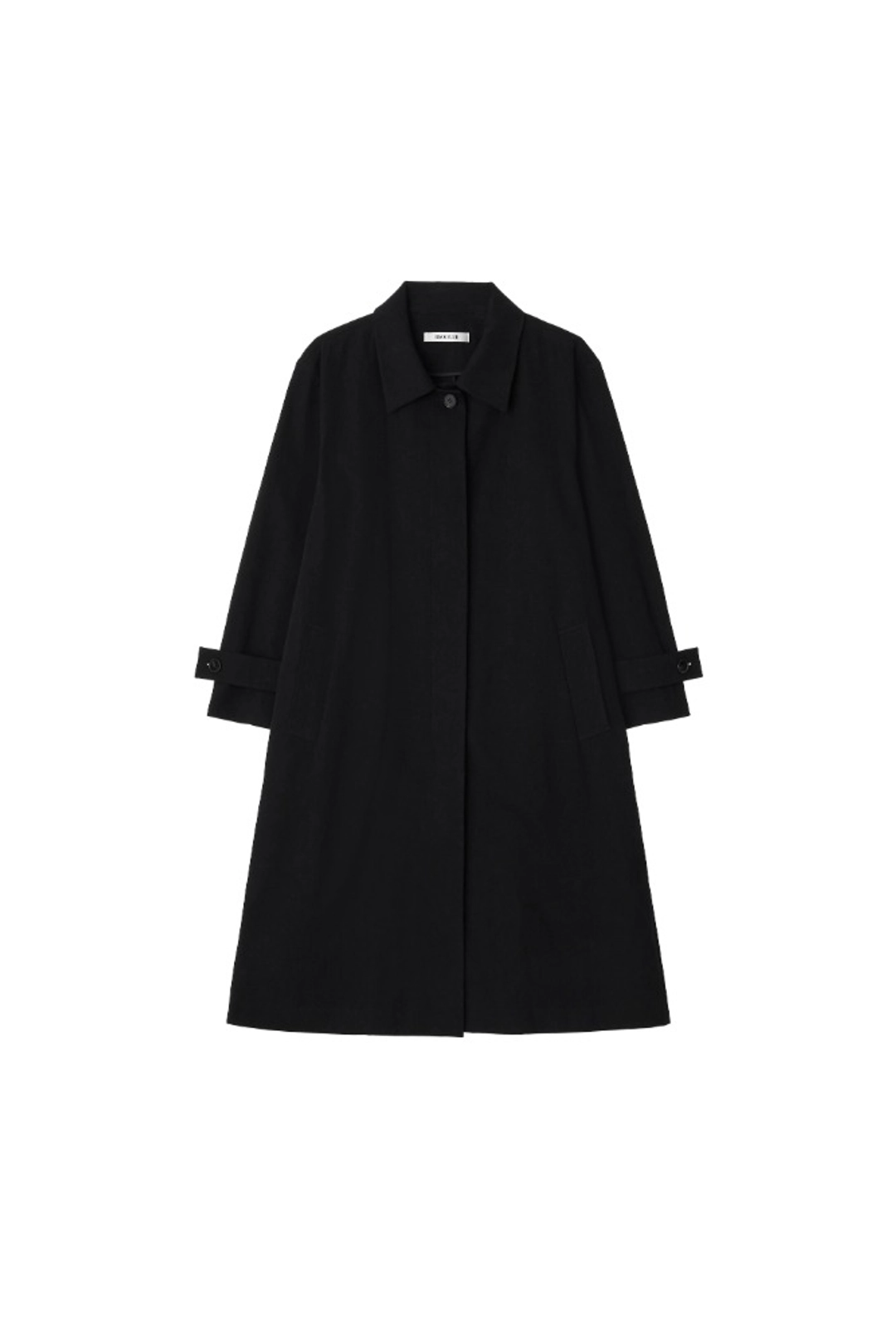 지수리 Relaxed trench coat - Black (9/21 예약 발송) 상품 이미지 1