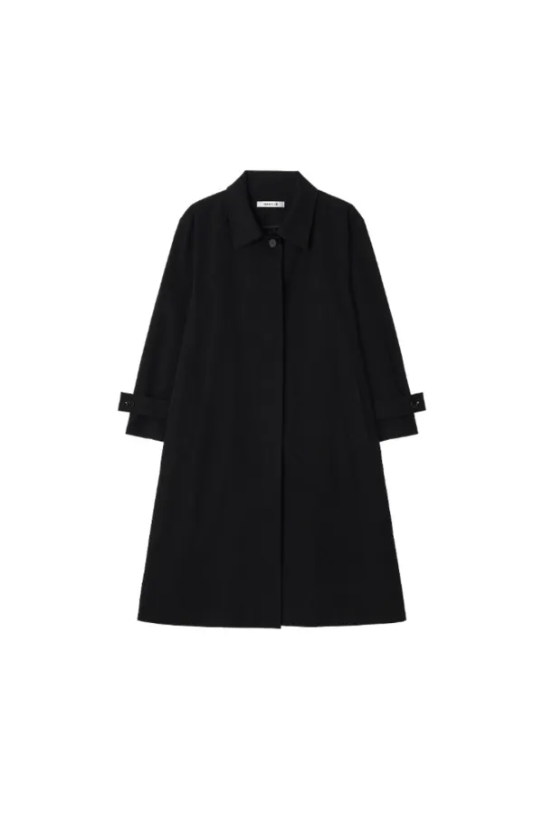 Relaxed trench coat - Black (9/21 예약 발송)
