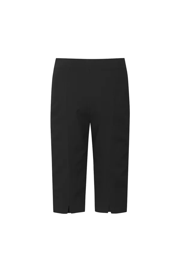 BACK SLIT CAPRI PANTS [BLACK][예약배송 06/30]