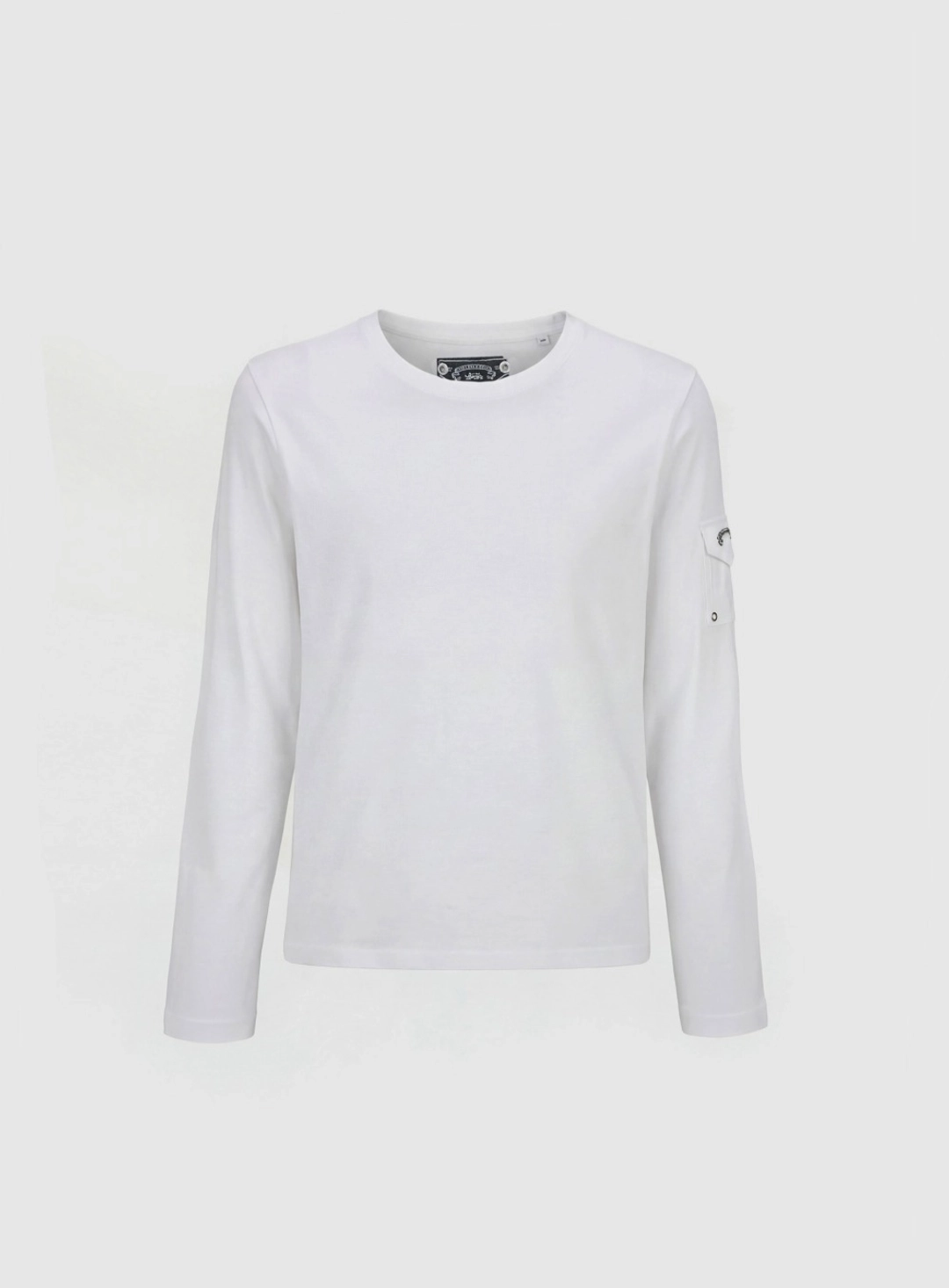 배드블러드 [w-tee26-017] Viper Pocket Long Sleeve T-Shirt V2 - White 상품 이미지 1