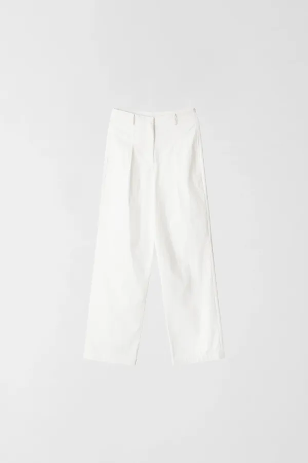 WAIST COTTON PANTS_WHITE_OD2C2MPL41WHA