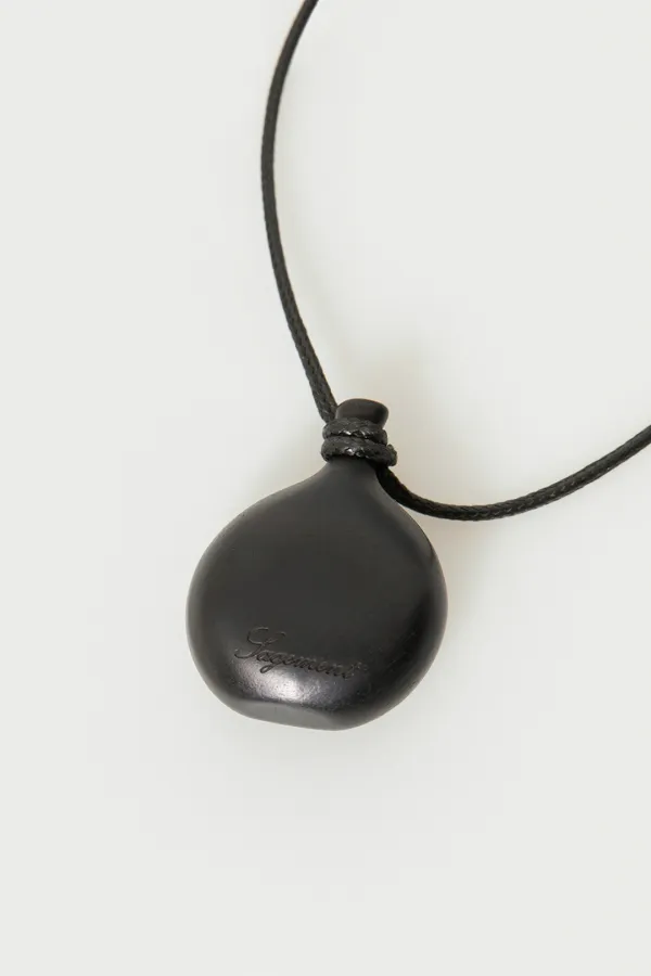 [당일출고] AMULET ENGRAVED WOOD NECKLACE_BLACK