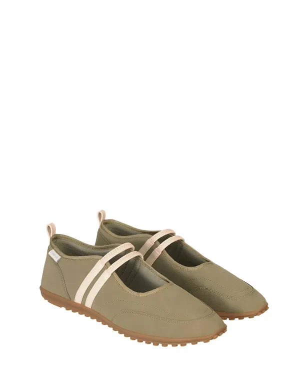 Strap Mary Jane Sneakers · 스트랩 메리제인 스니커즈 / 카키 콤비