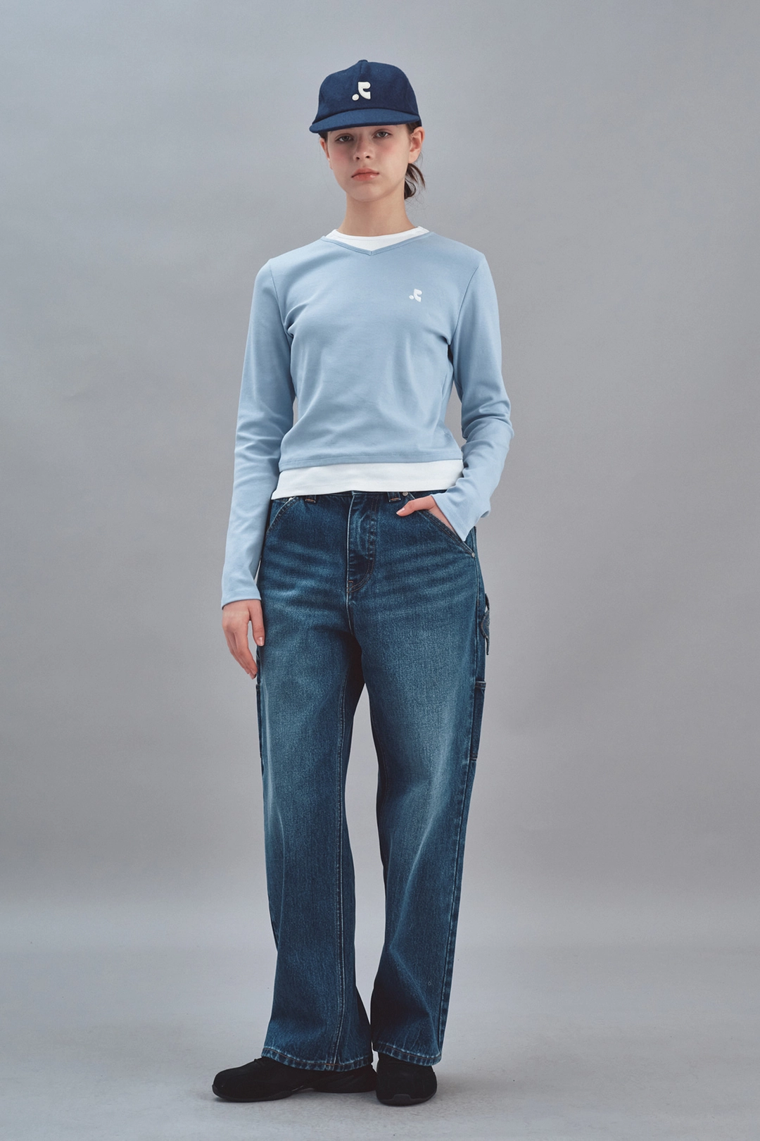 레스트앤레크레이션 LAYERED LONG SLEEVE - SKY BLUE 상품 이미지 2