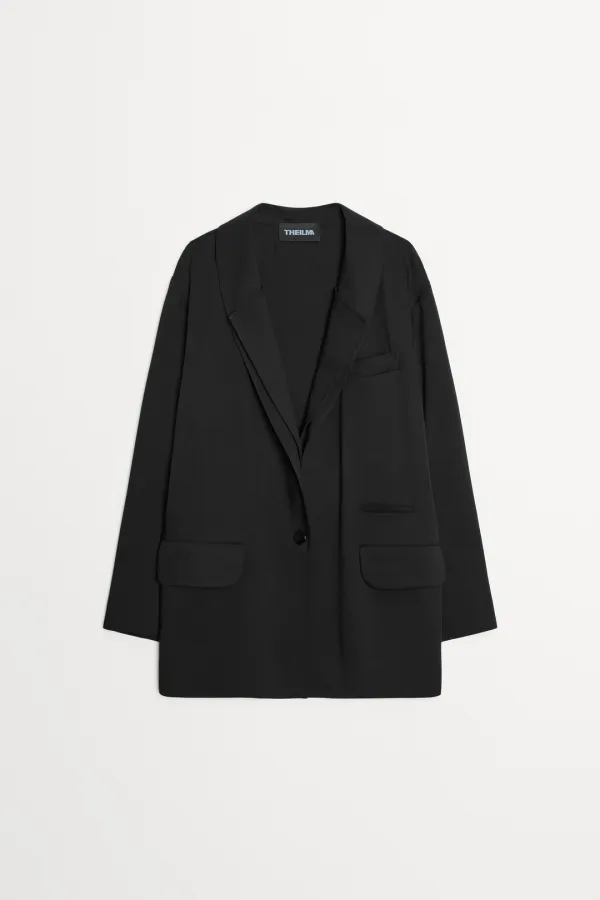 Cici Double Collar Over Jacket