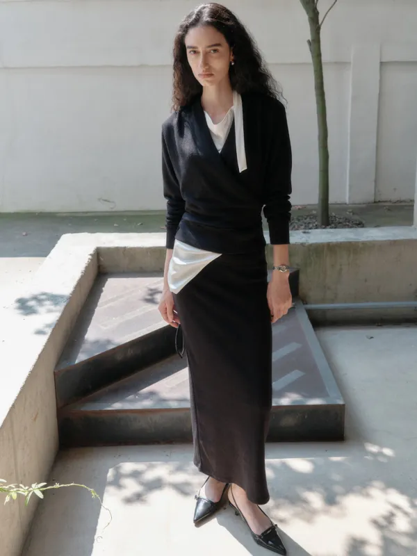 LOZA MAXI SKIRT_BLACK