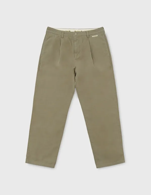 CREST STONE WASHED CHINO PANTS / Beige