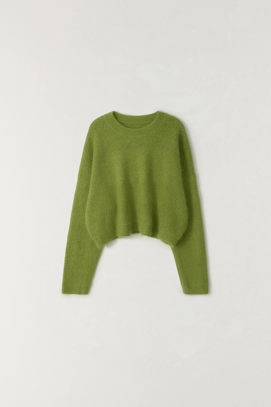 더라우스트 앙고라 크롭 풀오버 LIGHT GREEN 상품 이미지 2