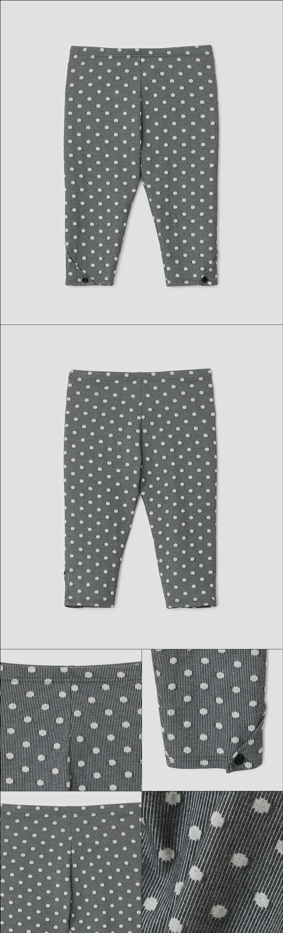타입서비스 Dot Capri Leggings [Gray] 상품 이미지 2