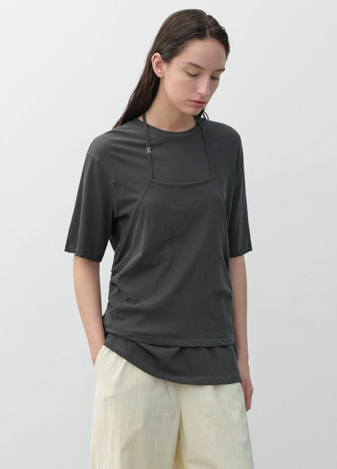 아뜰리에 나인 (T-7055)IVAN HALTER LAYERED TEE 상품 이미지 3