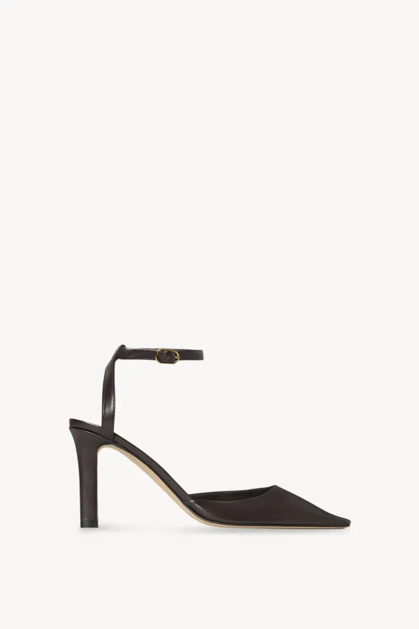 Carla Ankle Strap 80 가죽 펌프스