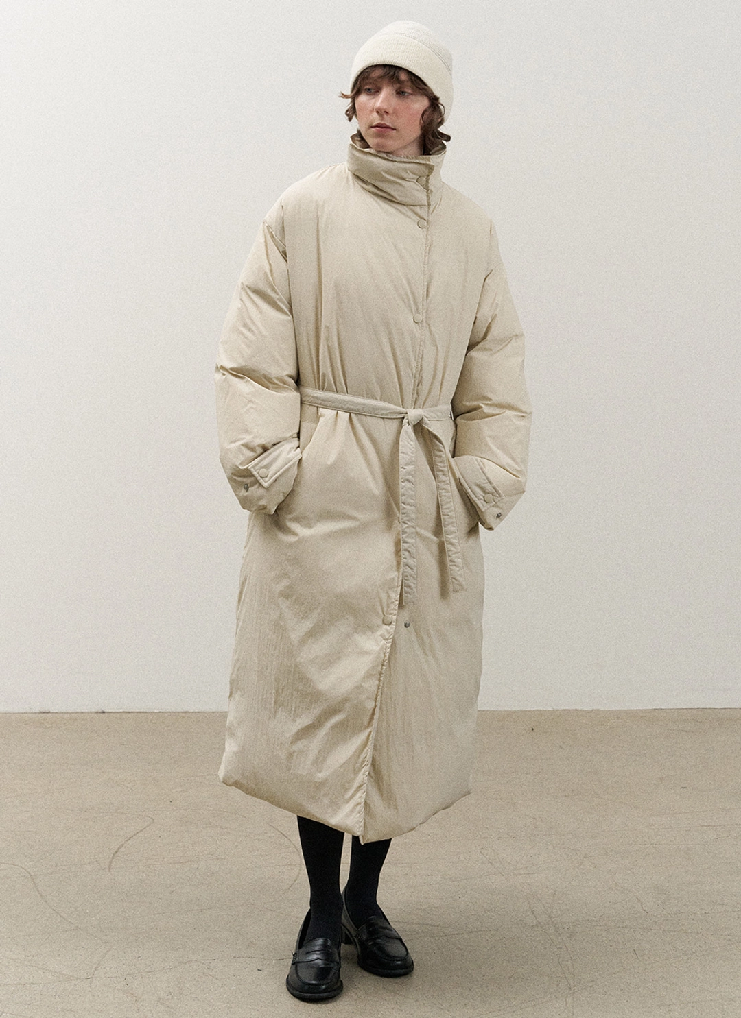 르닐 Brea Long Padding Coat (Cream) 상품 이미지 2