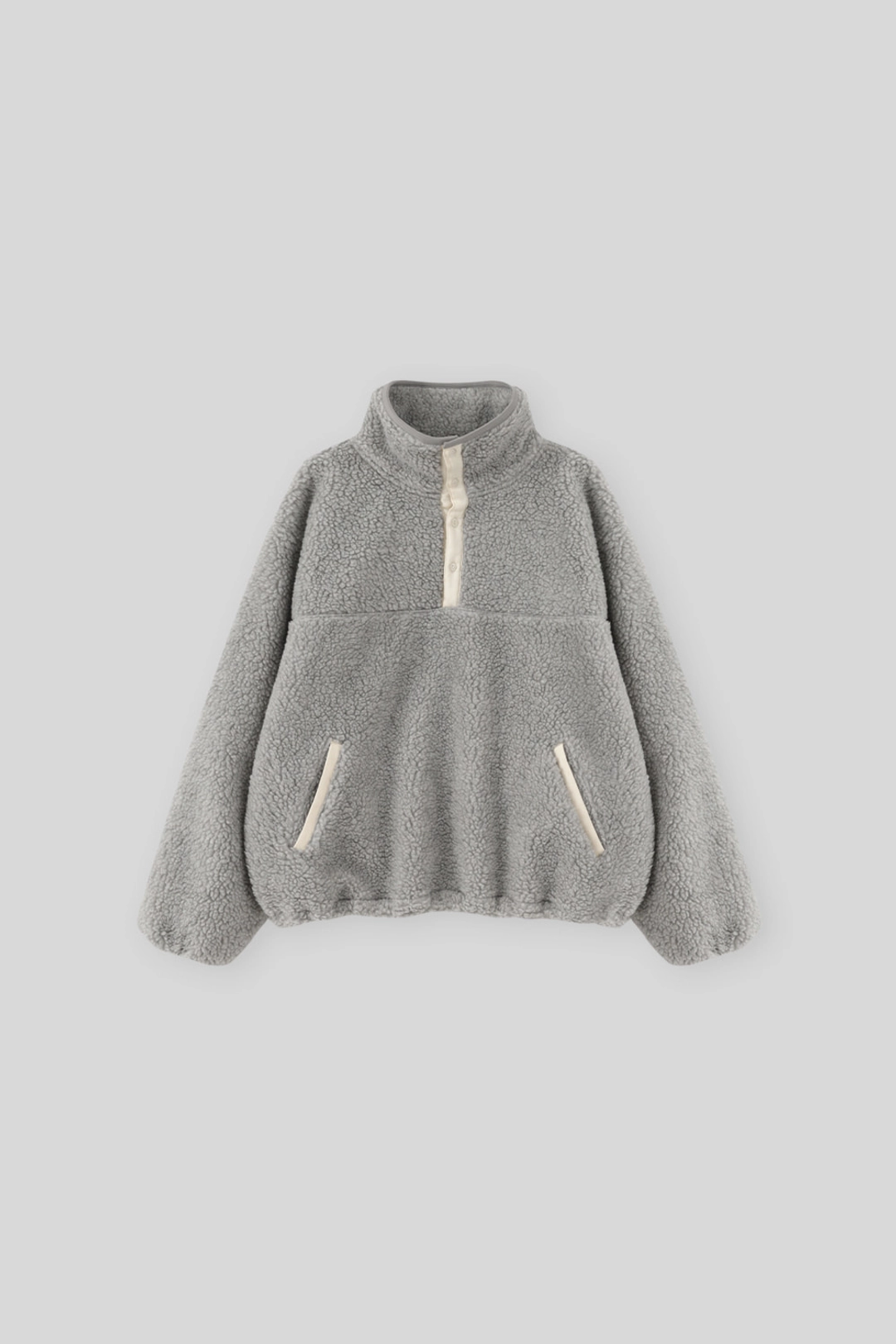 더미튼 Lobed fleece pullover (gray) 상품 이미지 1