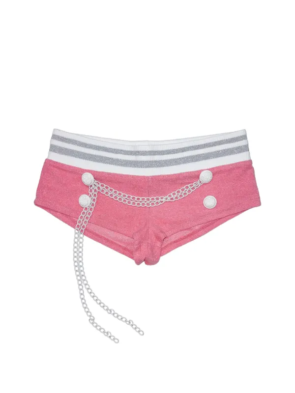 Chain Terry Shorts Acid Pink
