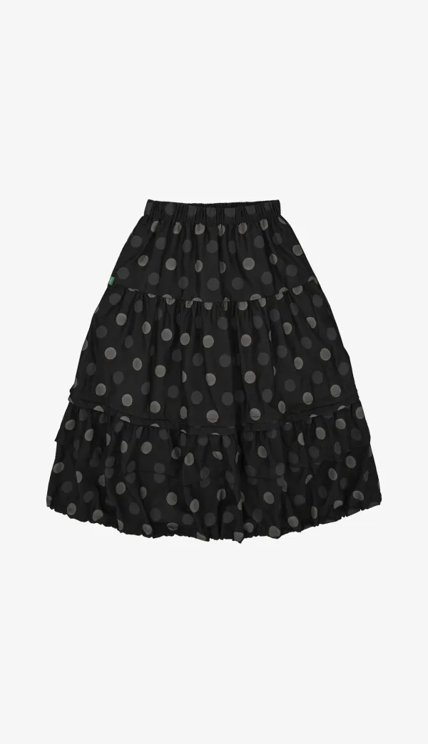250. Dot Shirring SK _ Black