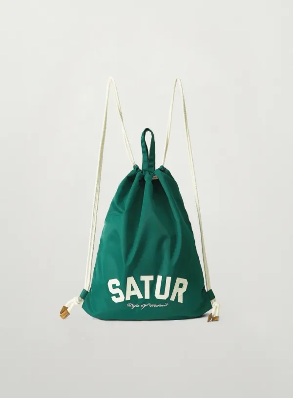 Nylon Draw String Bag - Green