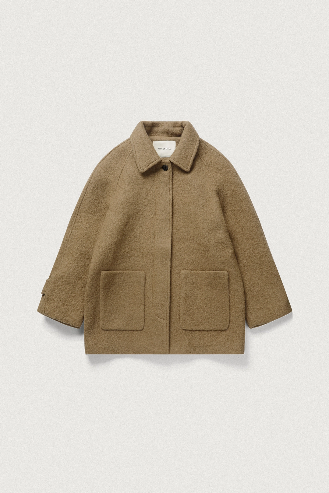 샤드라마 WOOL & ALPACA HALF COAT [BEIGE] 상품 이미지 3