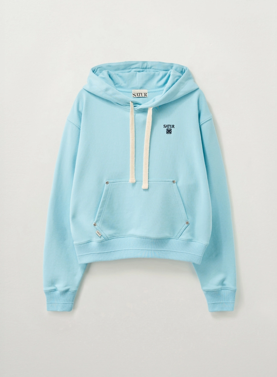 세터 (W) Loren Small Logo Rivet Hoodie - Sky Blue 상품 이미지 1