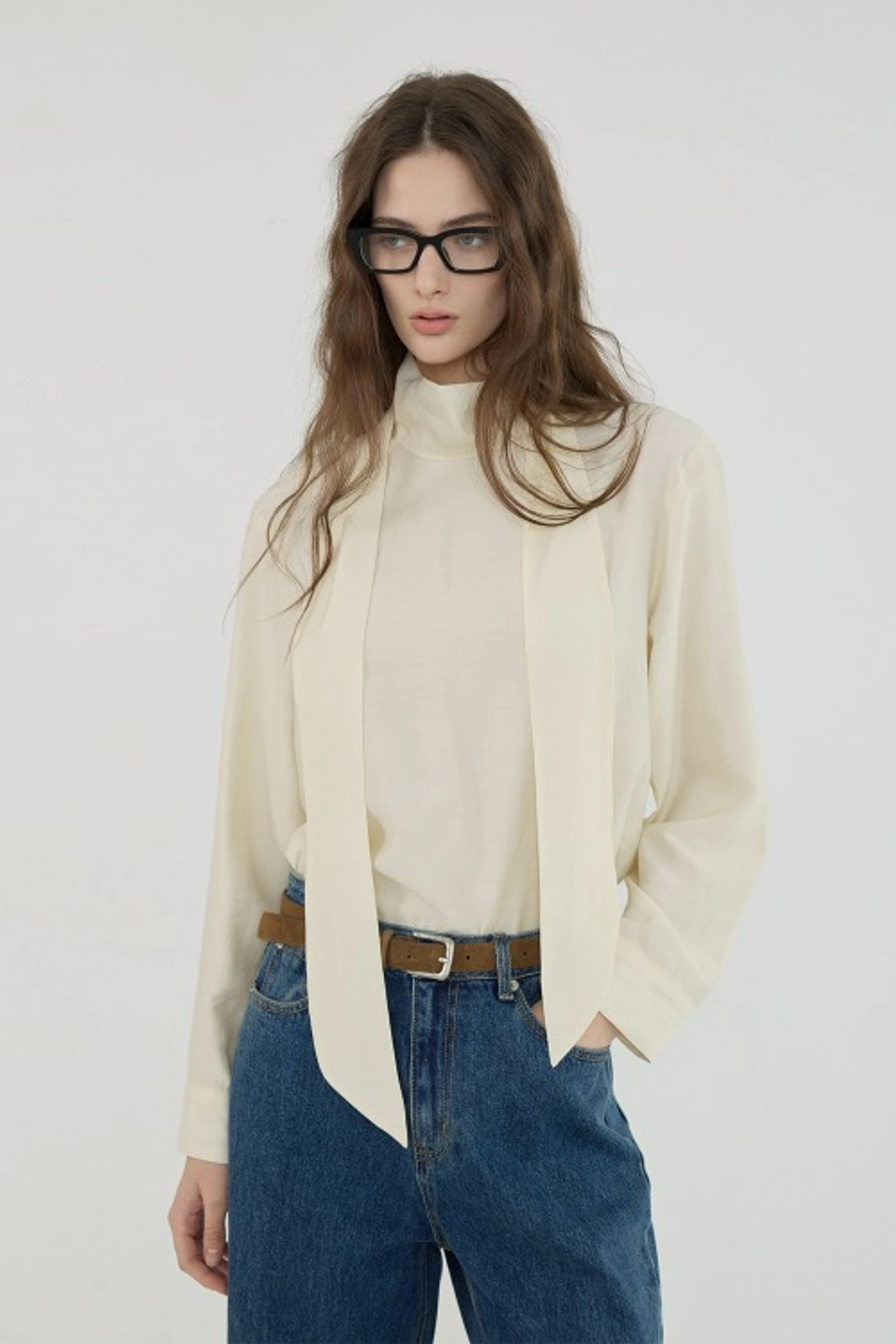퀸스래빗 Claire Scarf Blouse 상품 이미지 2