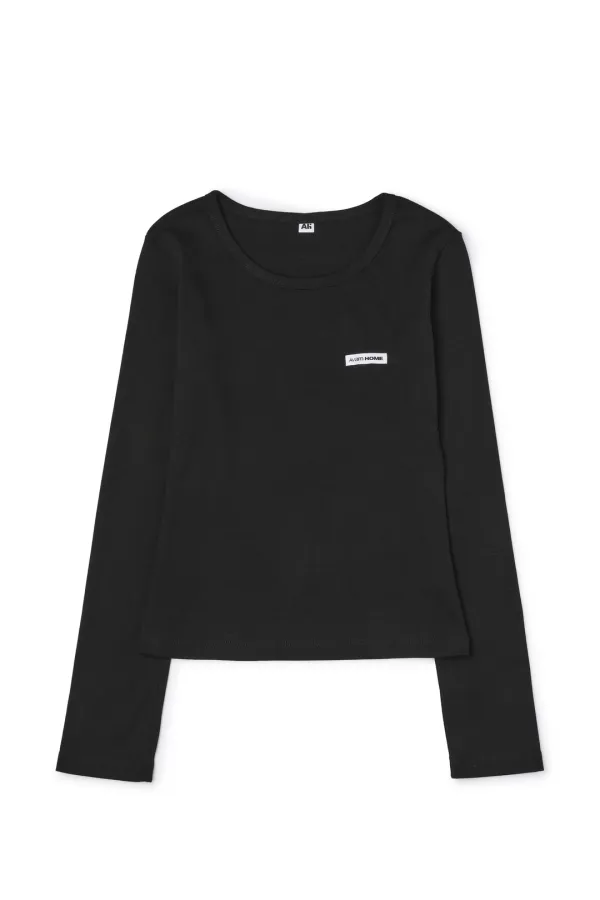 Logo Crewneck Tee Black