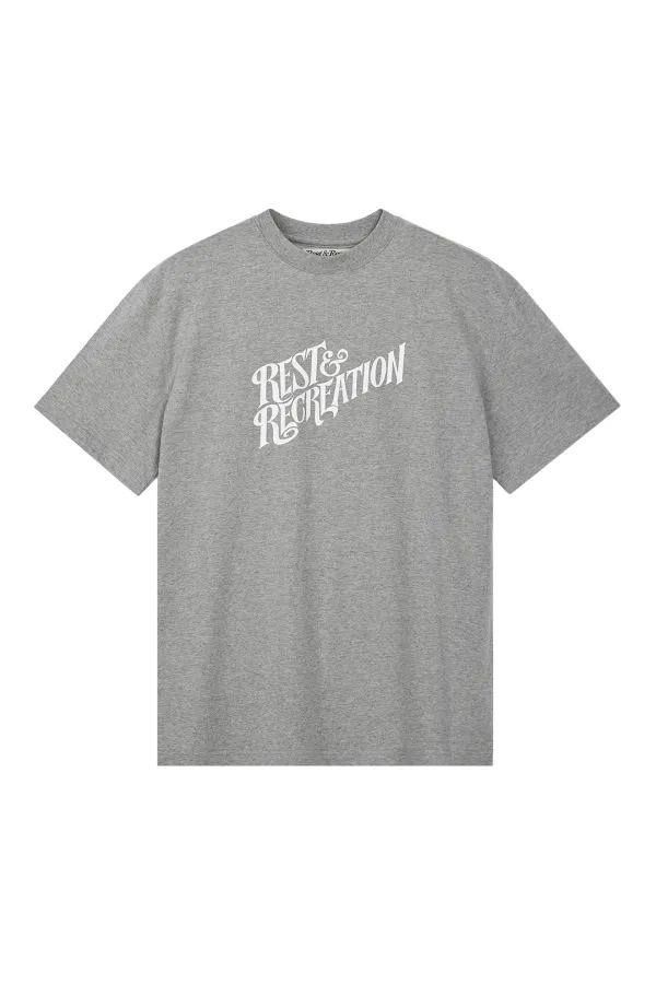 OVERSIZED WAVE LOGO T-SHIRT - GREY