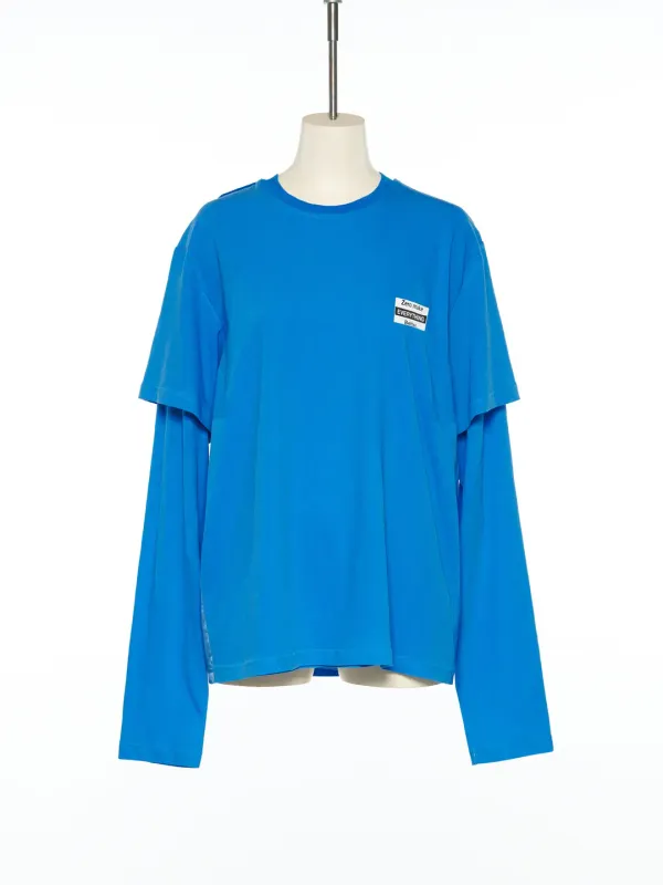PS25 BLUE SLEEVE LAYERED JERSEY TOP