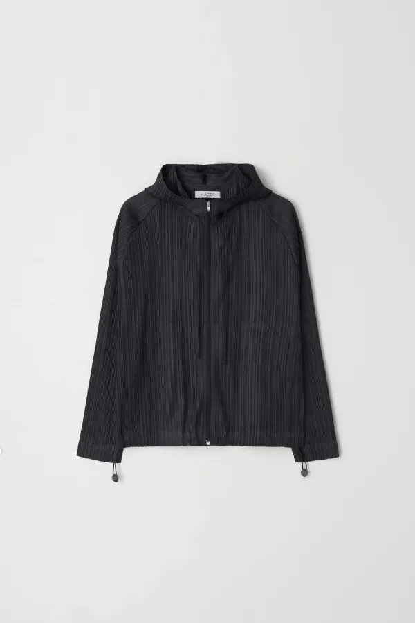 [2nd] Nove Pleats Hoody Zip-Up